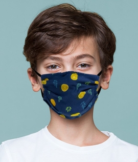 Mondmasker kids incl. print / 100%P 180grs.