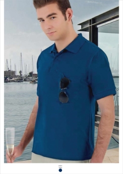 Polo mix long sleeve 50%P/50%K 180grs