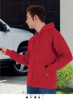 Sweatvest hoodie 65%P/35%K 280grs