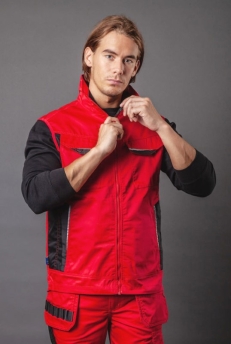 Bodywarmer heren 65%P/35%K 245grs