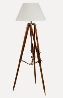 Campaign Tripod Lamp
