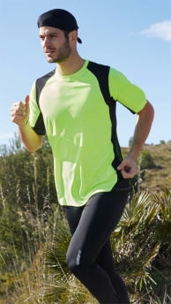 Men's Running T-shirt 100%P 140grs