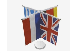 Telescoop Tafelvlag Baniermast