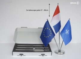 3-Pole Telescope Tableflagpole