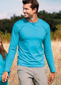 T-shirt long sleeve men 100%K 160grs