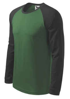 T-shirt Two-tone l.s. men 100%K 180grs