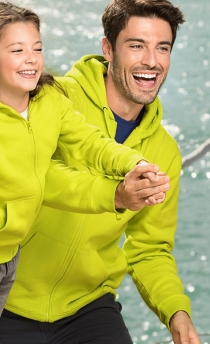 Hoodie Sweatvest men 65%K/35%P 300grs