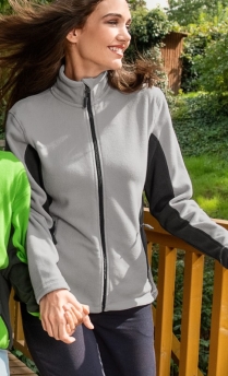 Fleece Sweatvest ladies 100%P 220grs