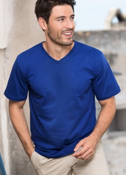 Men's T-shirt V-neck Slim Fit