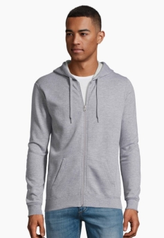 Hoodie Sweatvest Unisex 50%K/50%P 260grs 