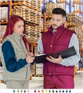 Bodywarmer/vest 65%P/35%K 200grs