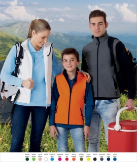 Bodywarmer/vest 90%P/10%E 350grs