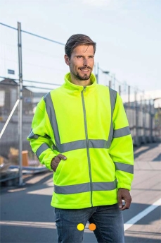 Fleece Jacket High-Vis 100%P 250grs.