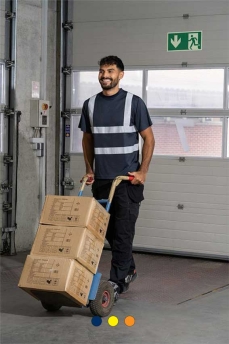 T-shirt High-Vis heren 100%P 240grs